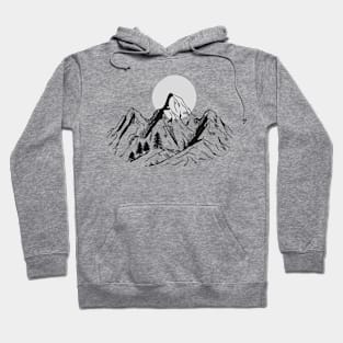 Mountain Monochrome Hoodie